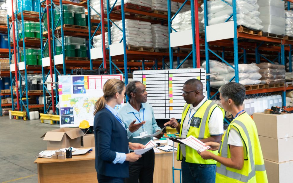 señales de añerta en el almacén